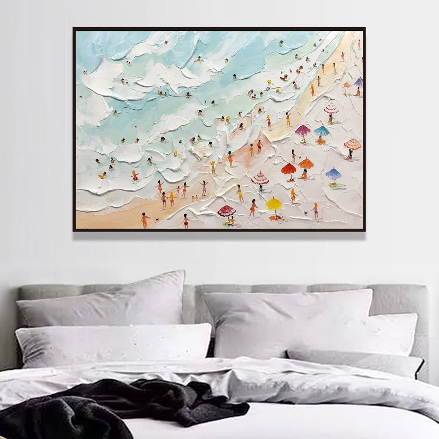 Isla Plaster Art Beach Textured Wall Art