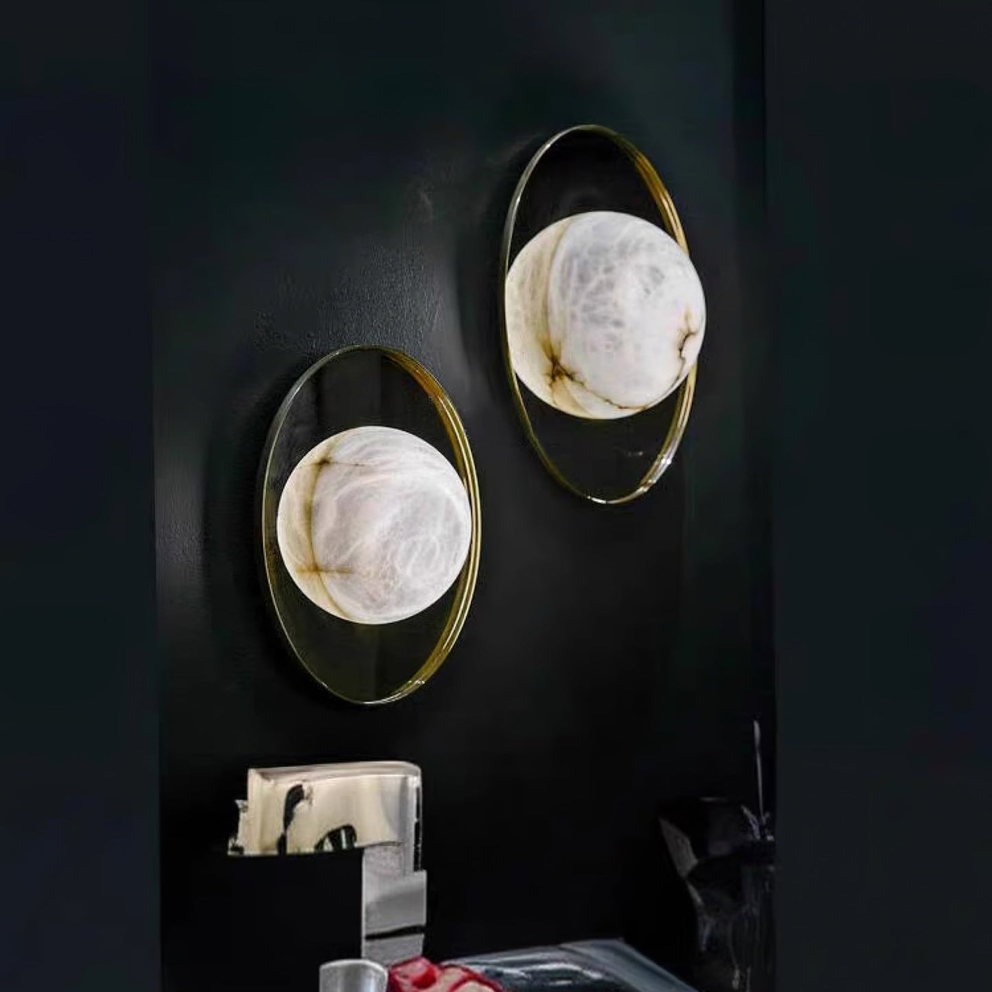 Lyra Modern Alabaster Wall Light
