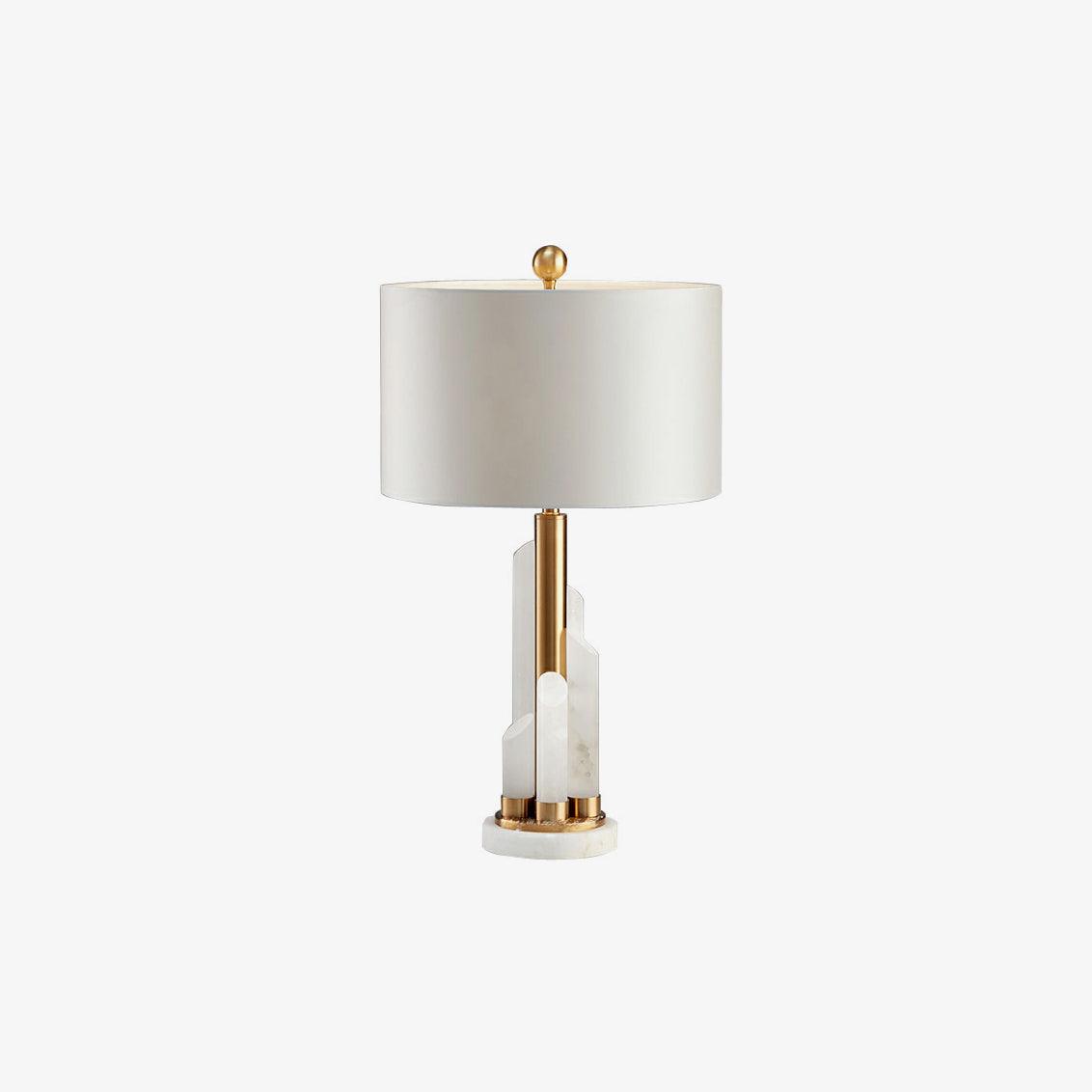 Olvenor Cylindrical Alabaster Table Lamp