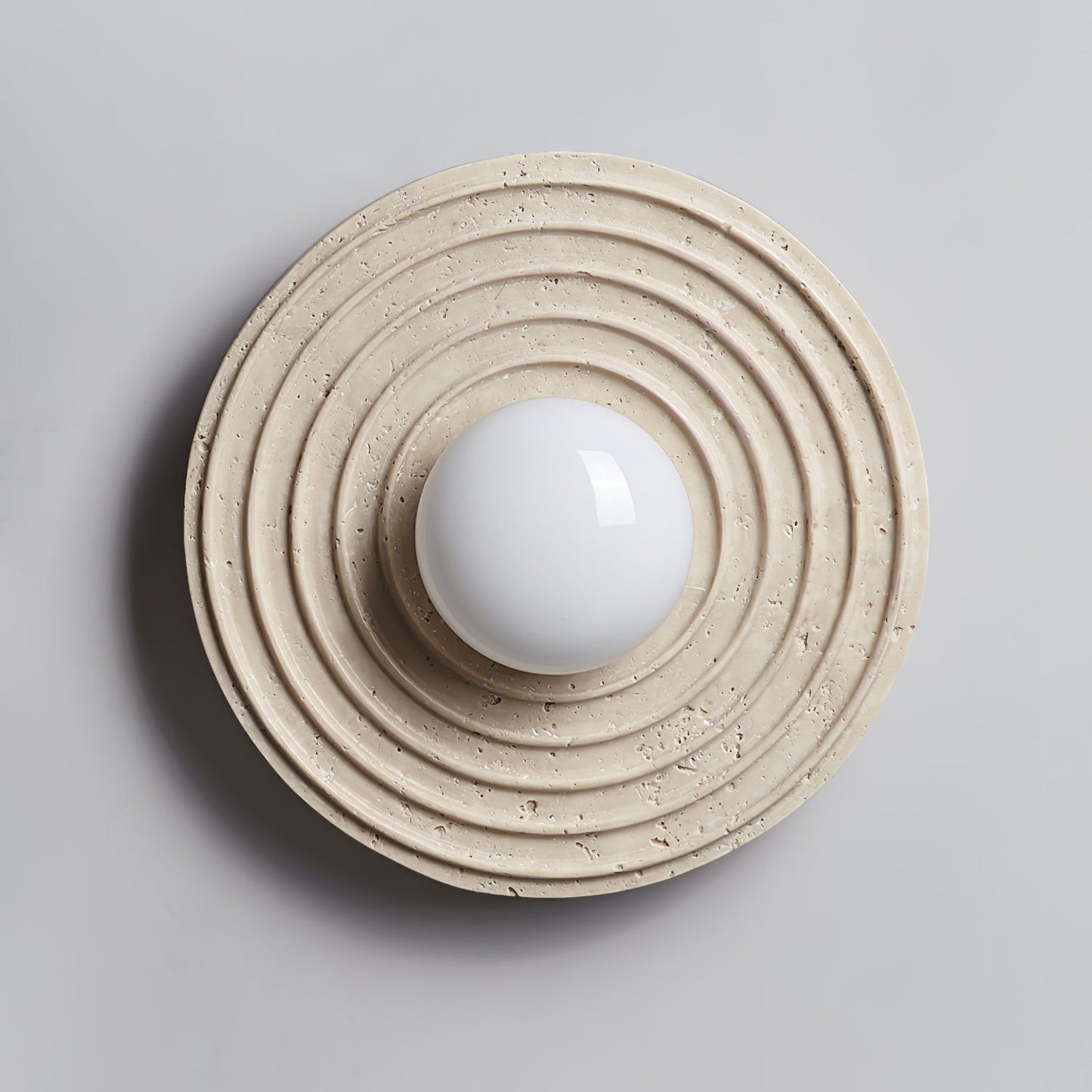 Zelirara Concentric Travertine Wall Light
