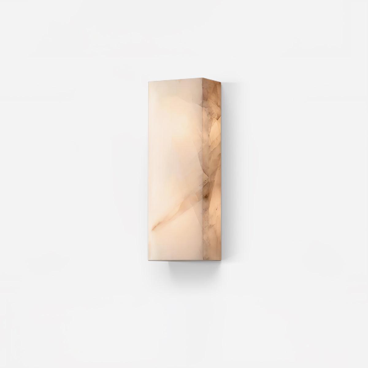 Orvian Minimalist Alabaster Outdoor Wall Light