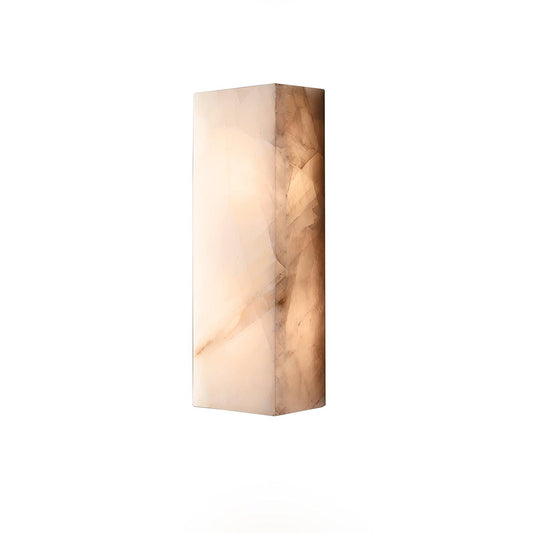 Orvian Minimalist Alabaster Outdoor Wall Light