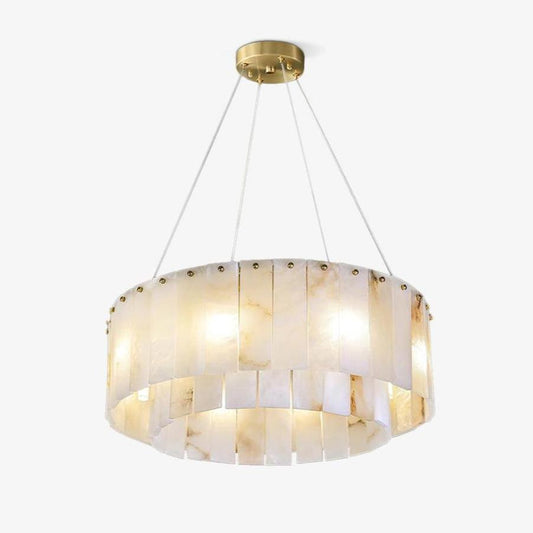 Zelaean Alabaster Round Pendant Light