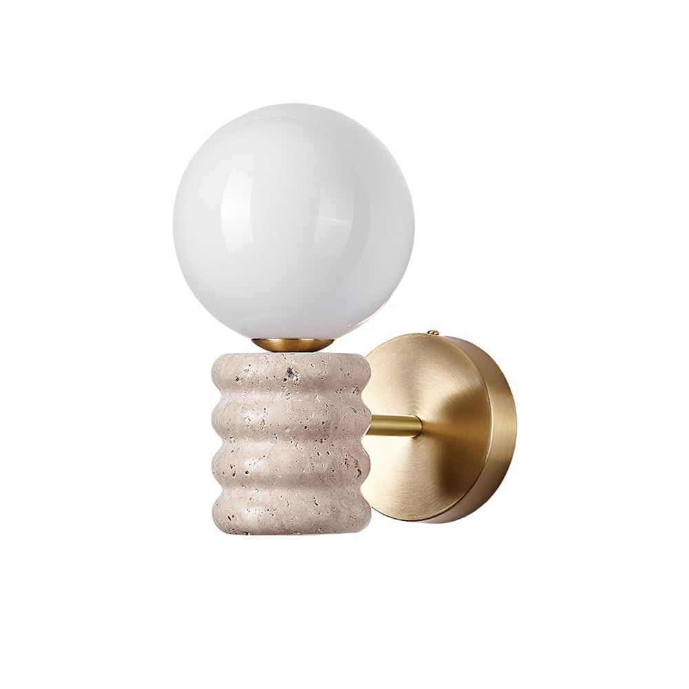 Zevelara Stacked Travertine Wall Light