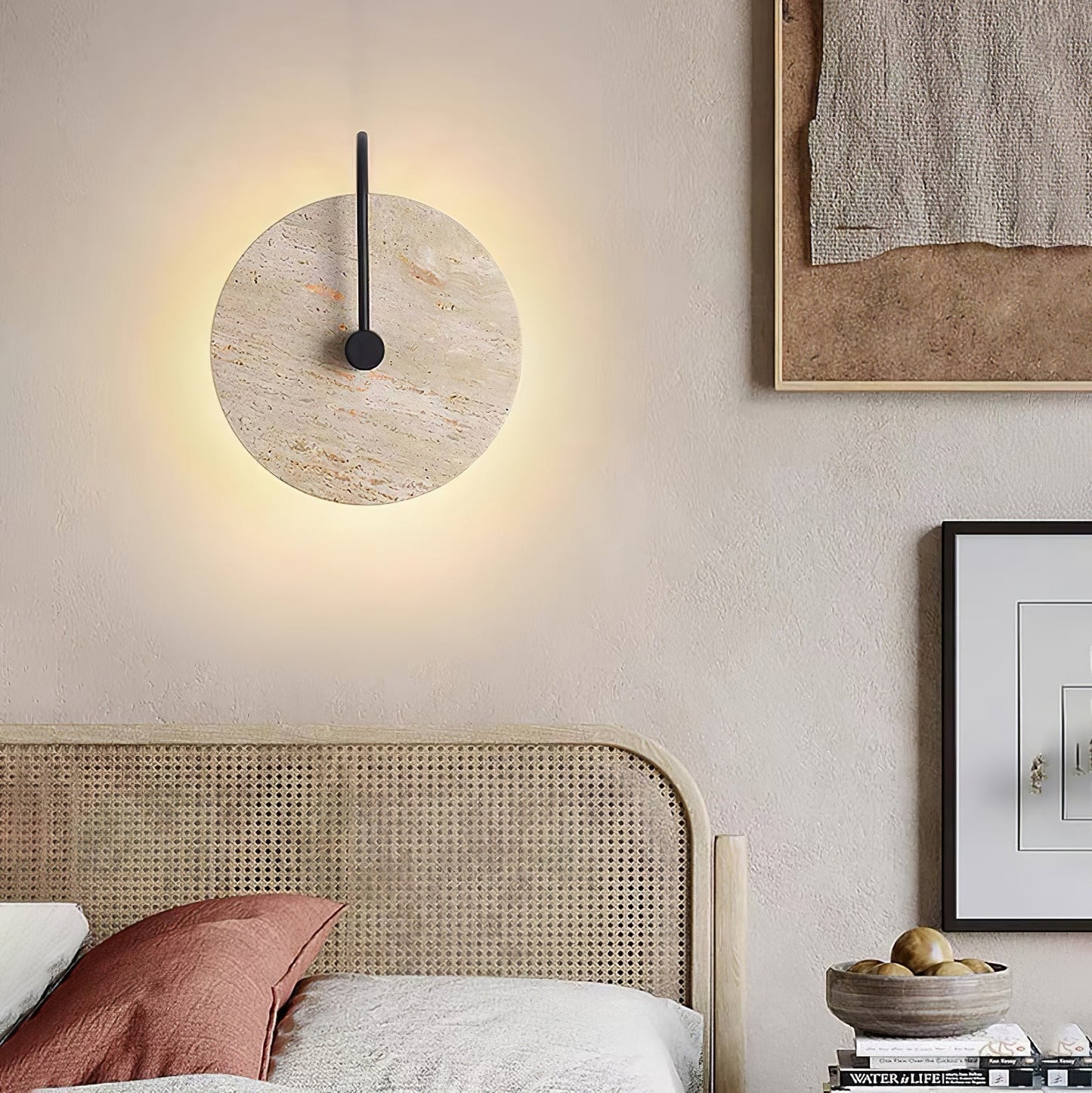 Kara Travertine Wall Light