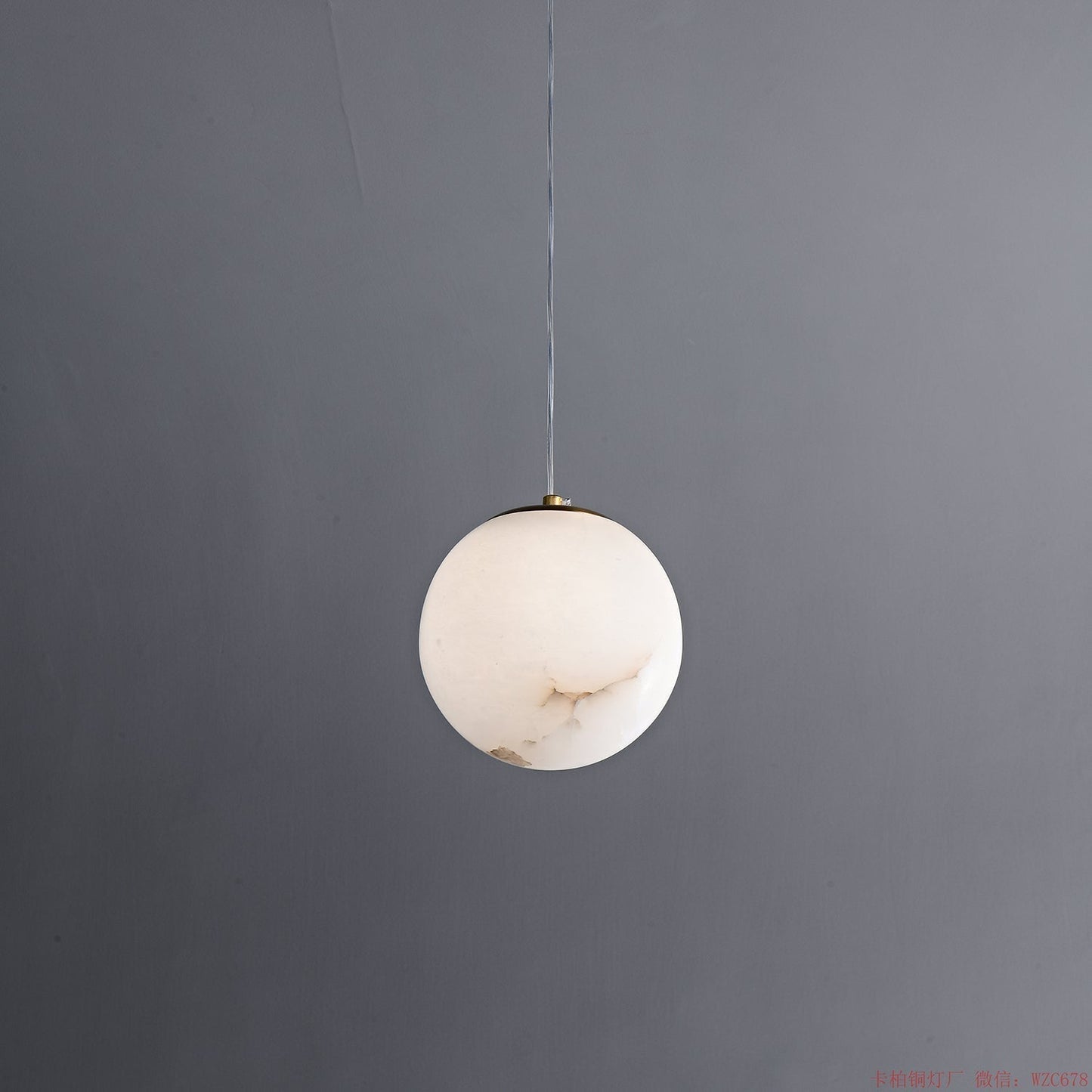 Esolisra Minimalist Alabaster Pendant Light