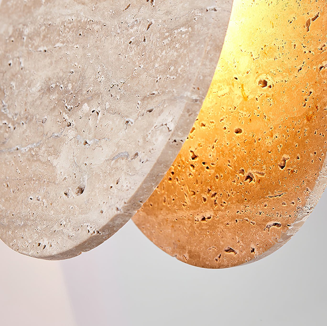 Lunarae Crescent Travertine Pendant Light