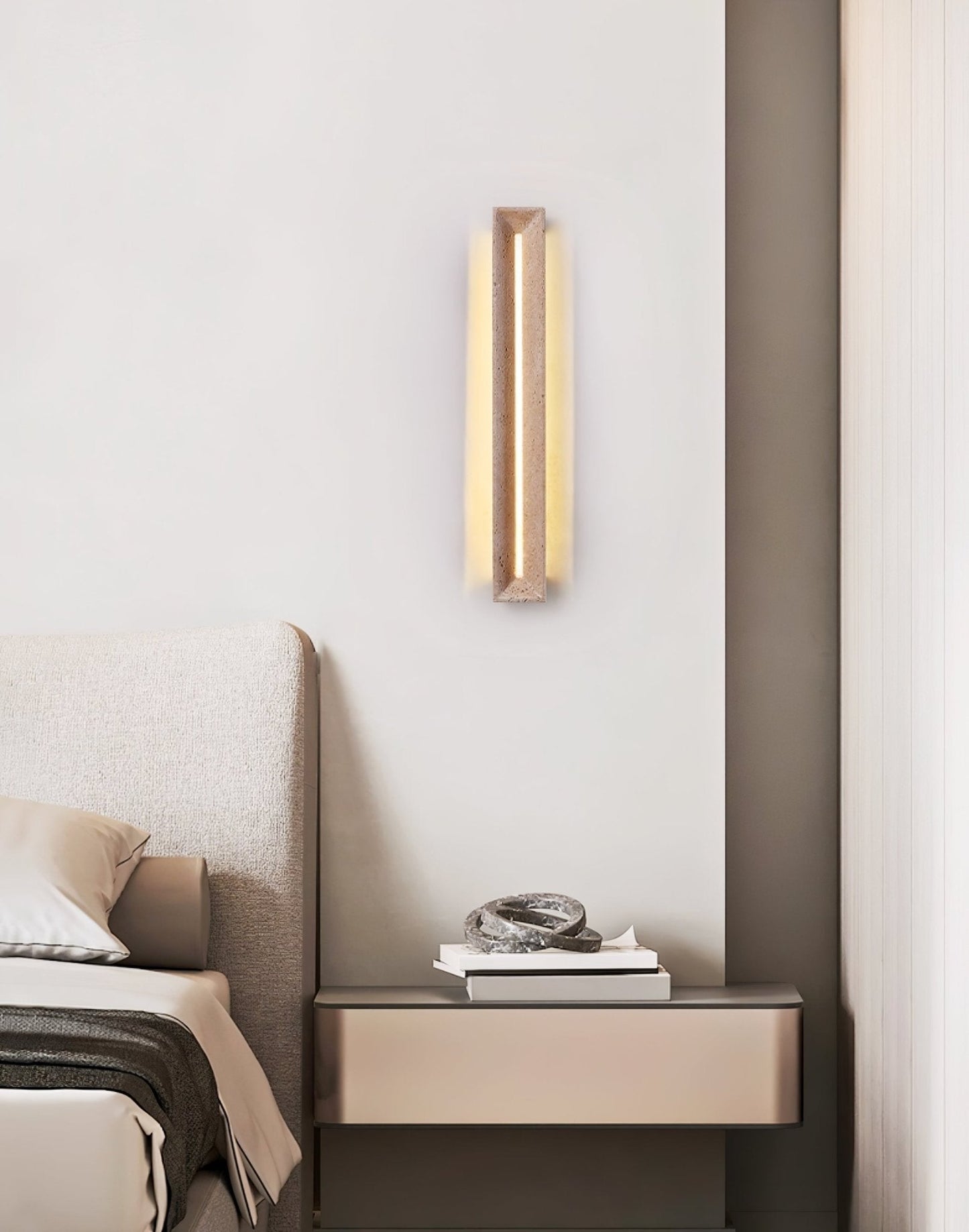 Anoren Minimalist Travertine Wall Light