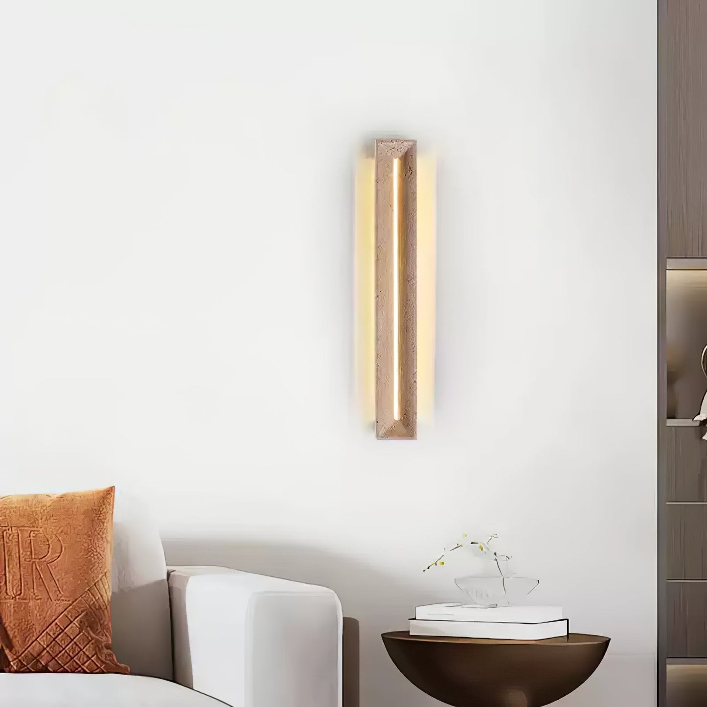 Anoren Minimalist Travertine Wall Light
