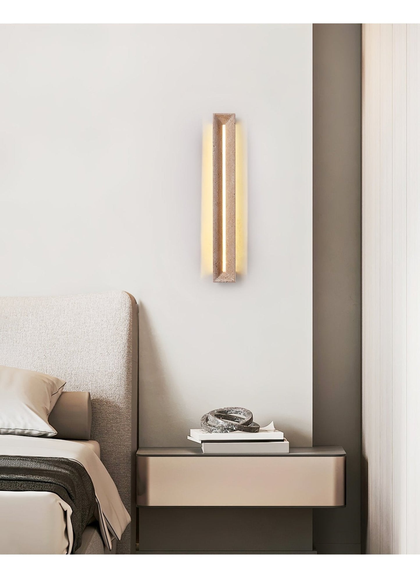 Anoren Minimalist Travertine Wall Light
