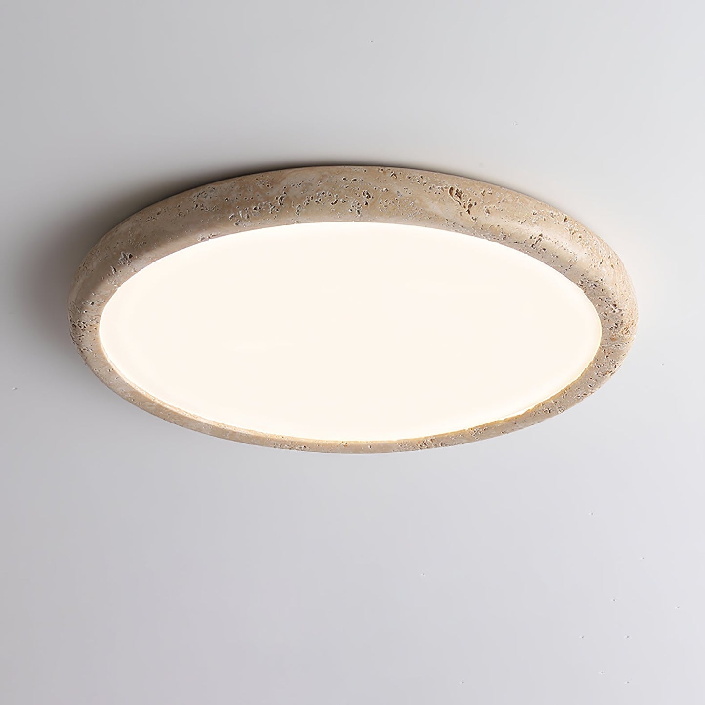 Aurrina Ring Frame Travertine Ceiling Light