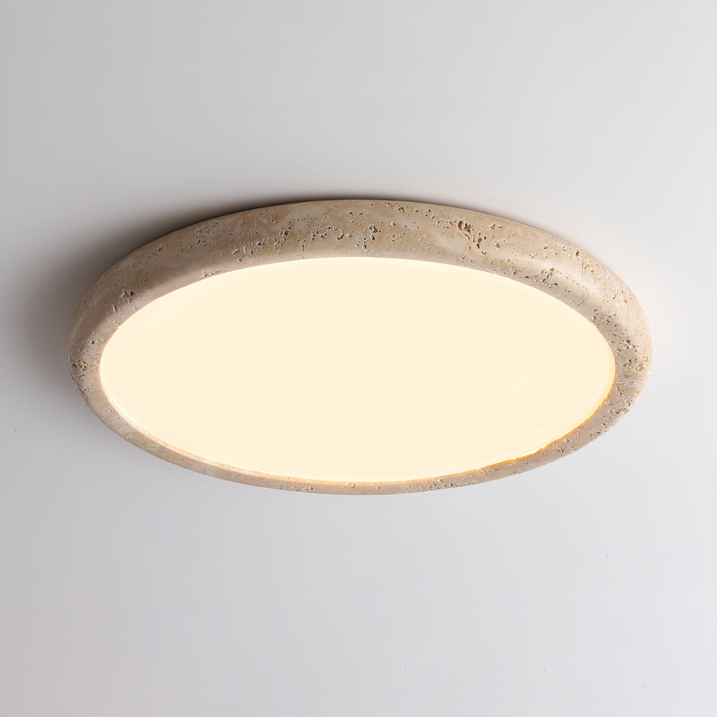 Aurrina Ring Frame Travertine Ceiling Light