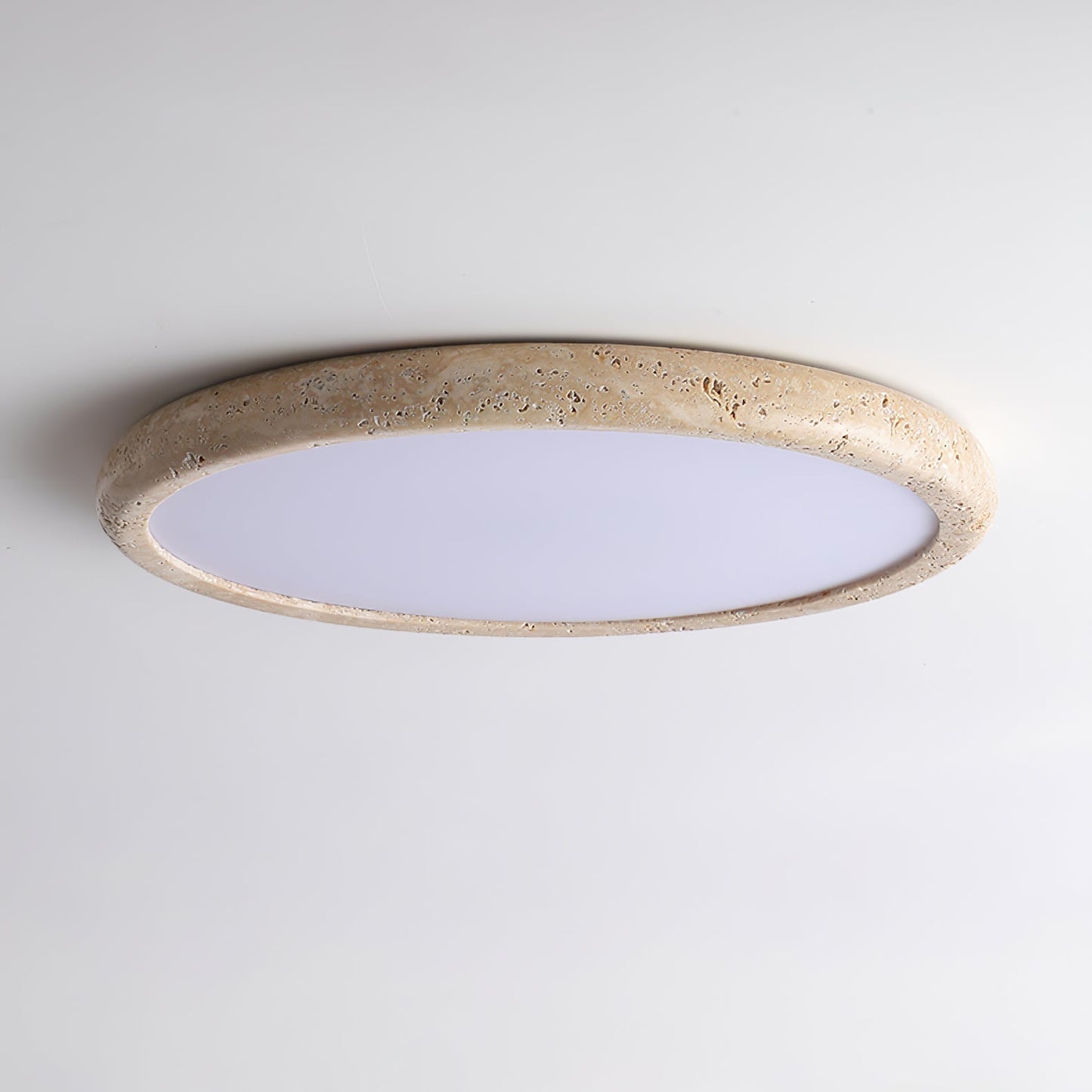 Aurrina Ring Frame Travertine Ceiling Light