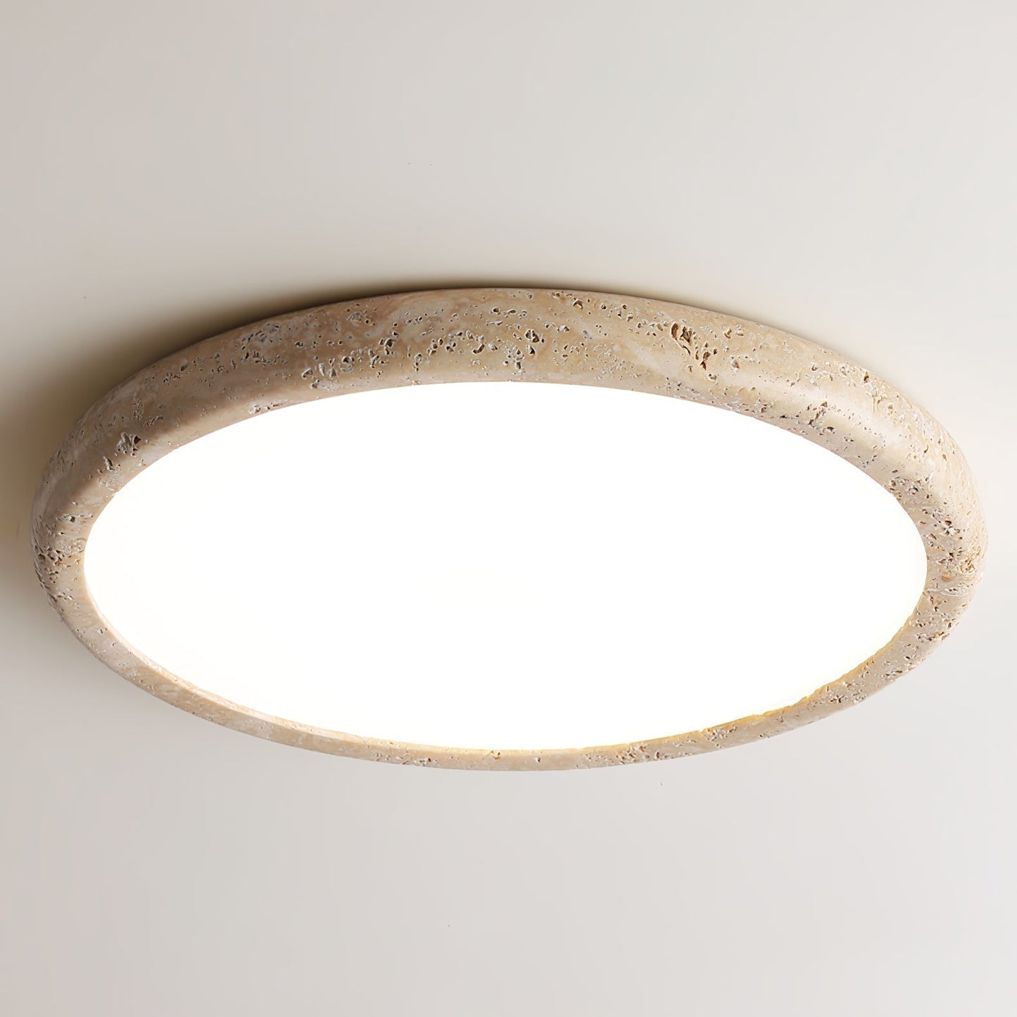 Aurrina Ring Frame Travertine Ceiling Light