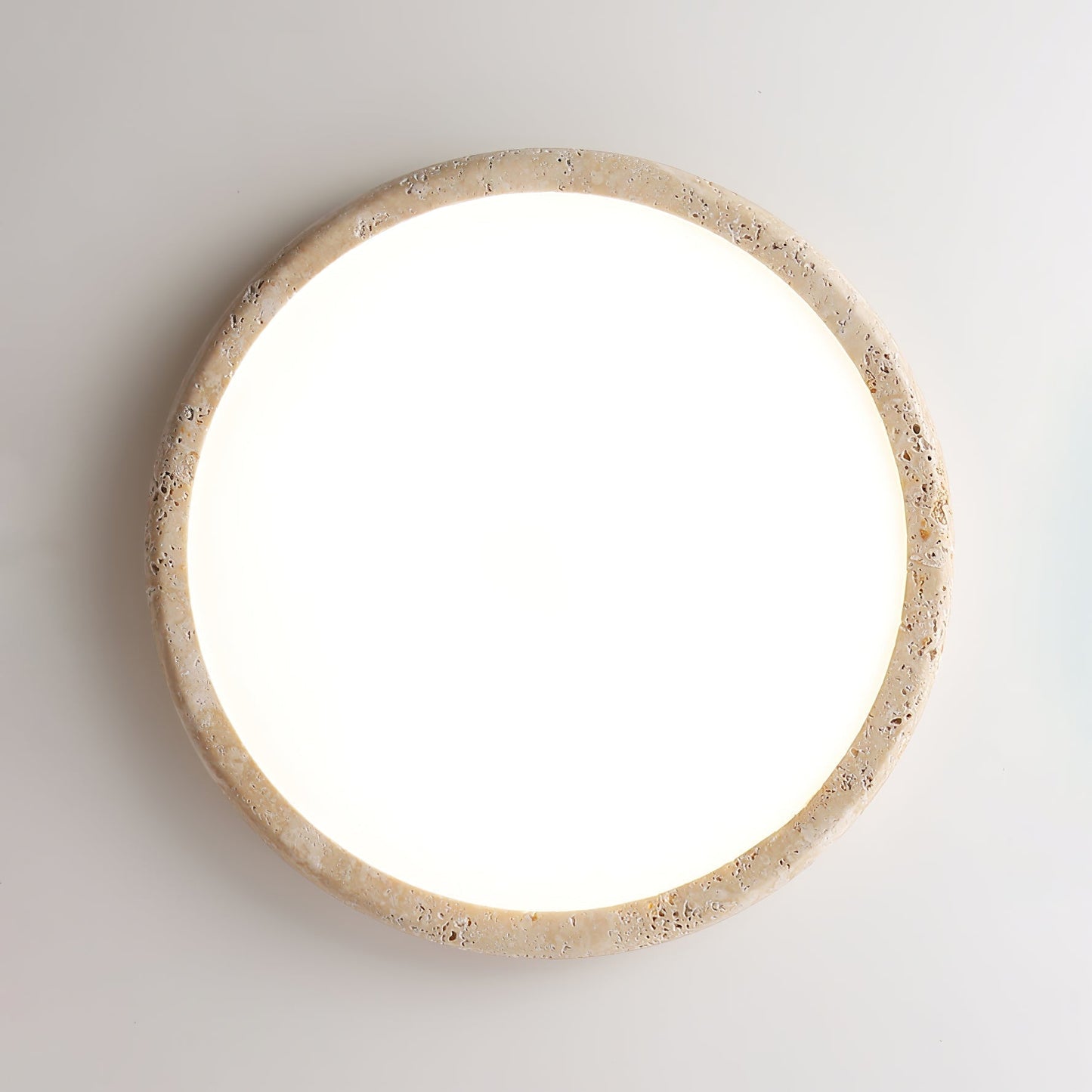 Aurrina Ring Frame Travertine Ceiling Light