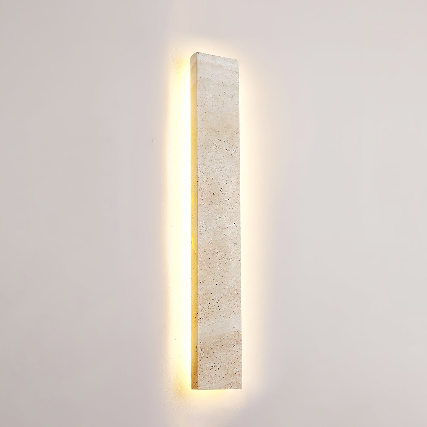 Olnorir Slim Rectangle Travertine Wall Light