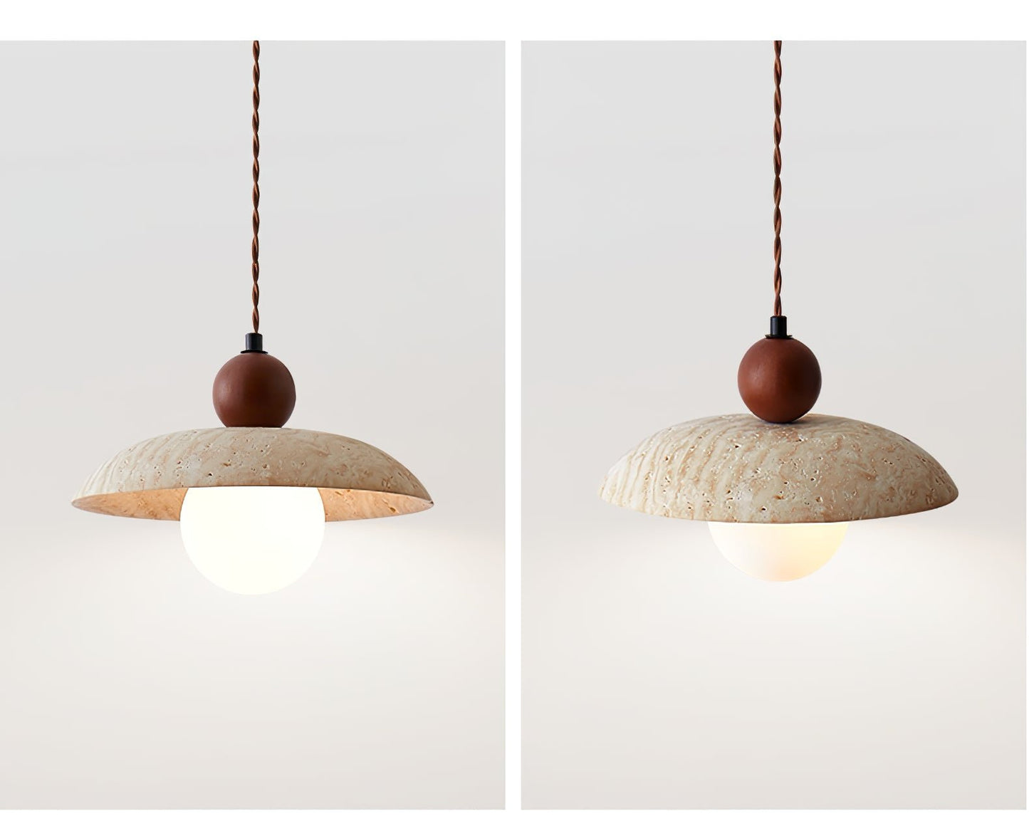 Soleil Travertine Pendant Light
