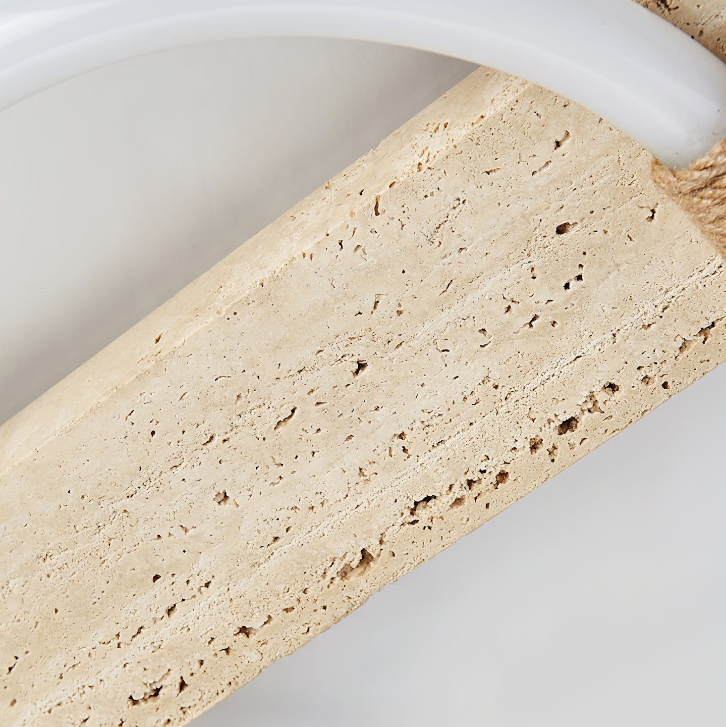 Elmaryra Ringed Travertine Wall Light
