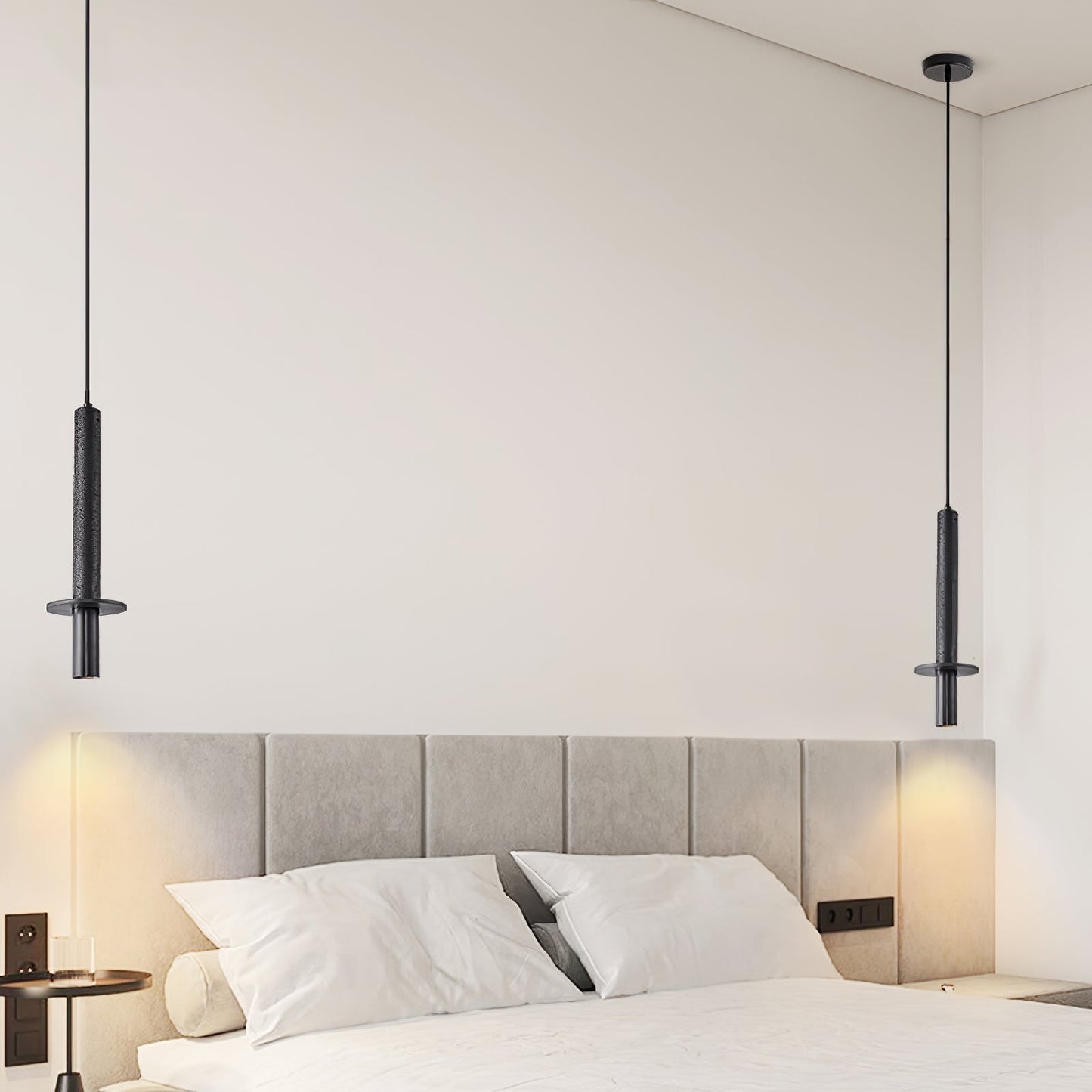 Avdoryra Dual Cylinder Travertine Pendant Light