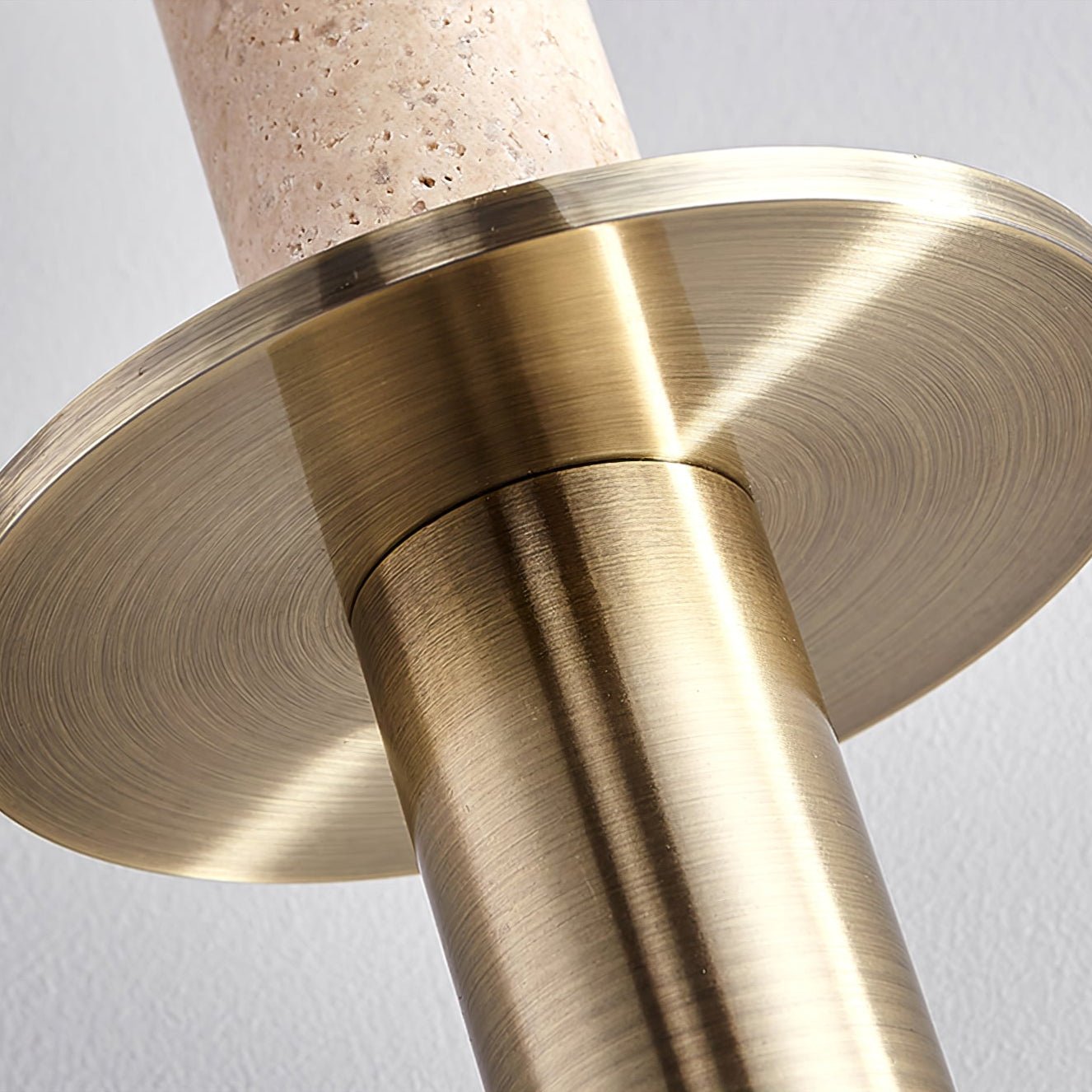 Avdoryra Dual Cylinder Travertine Pendant Light