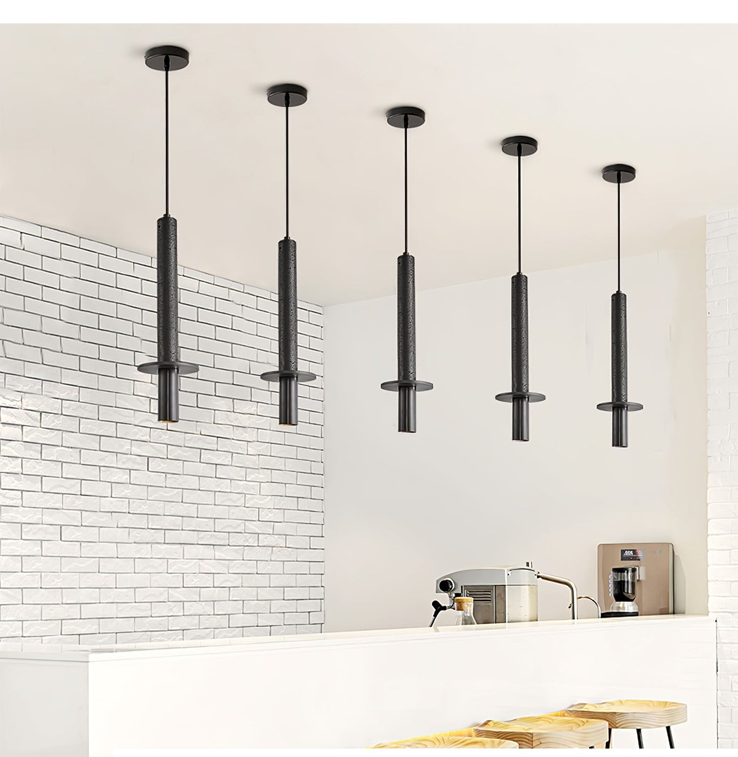 Avdoryra Dual Cylinder Travertine Pendant Light