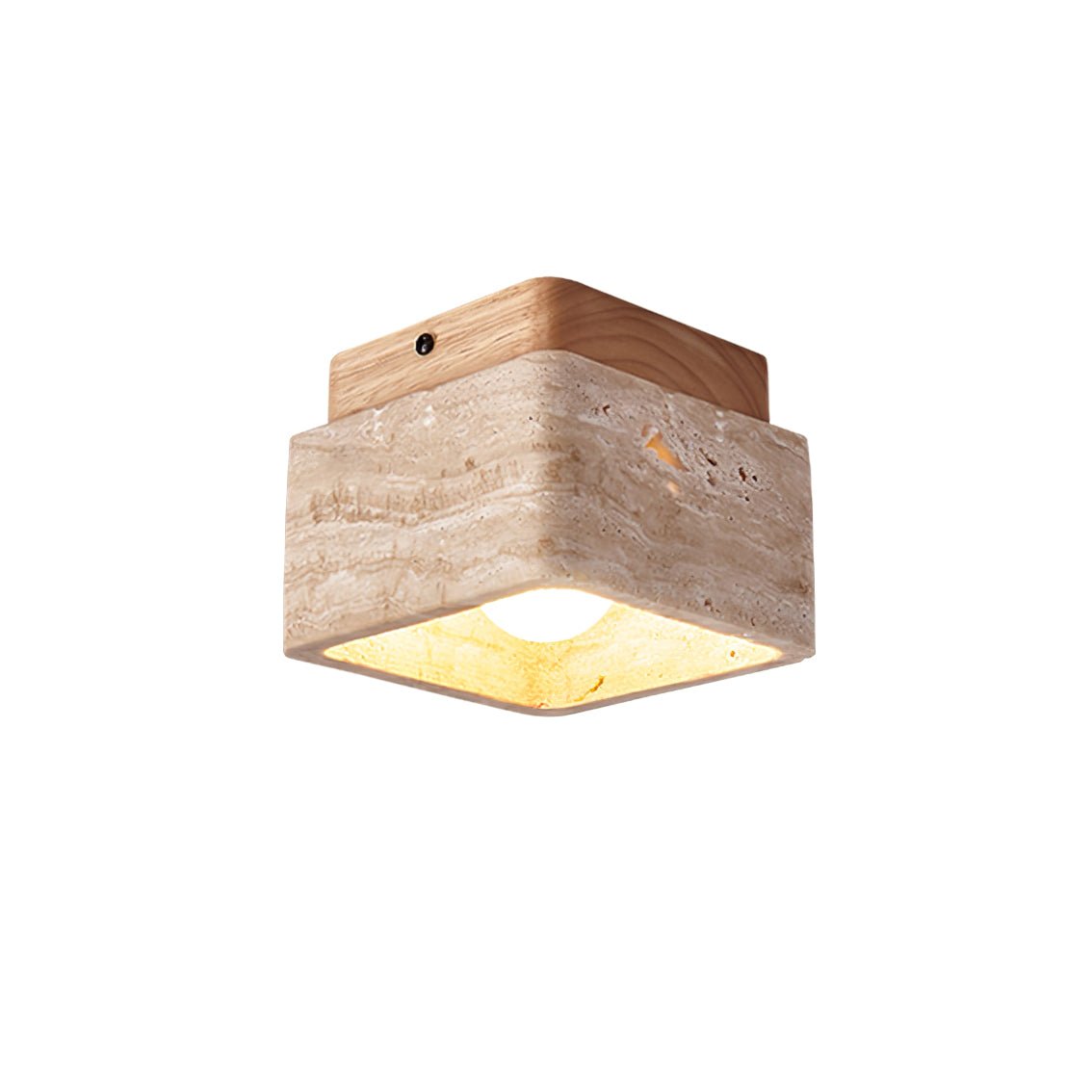 Alaearis Textured Travertine Ceiling Light