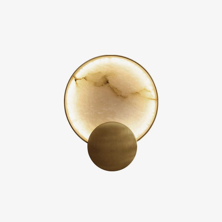 Myvelarae Circular Alabaster Wall Light
