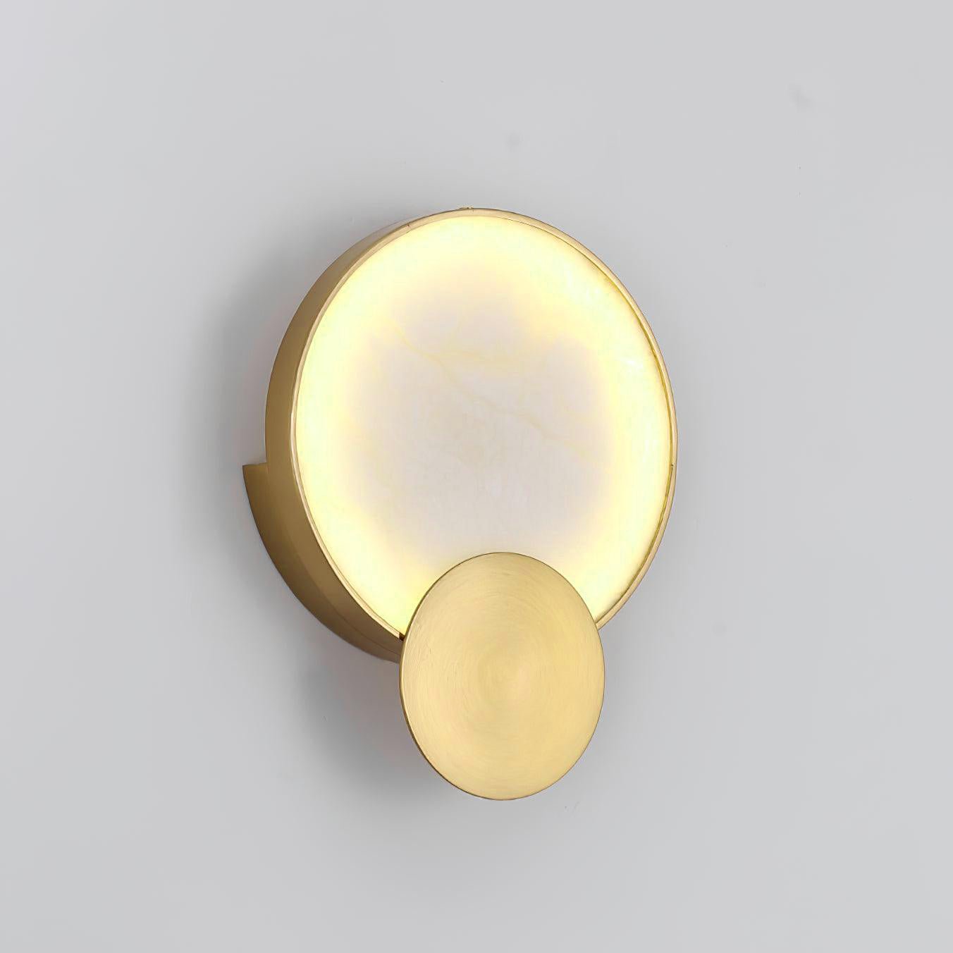 Myvelarae Circular Alabaster Wall Light
