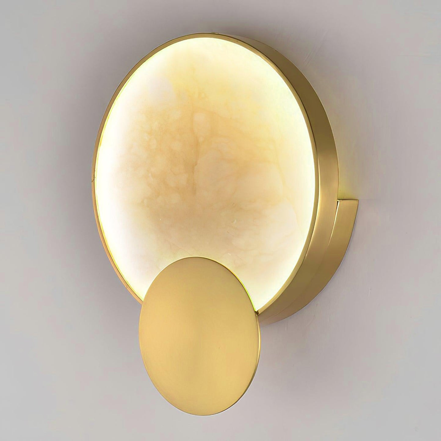 Myvelarae Circular Alabaster Wall Light