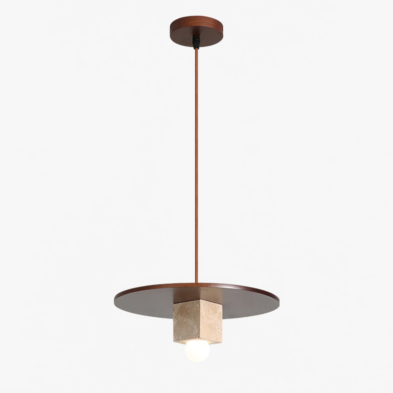 Ucariel Geometric Travertine Pendant Light