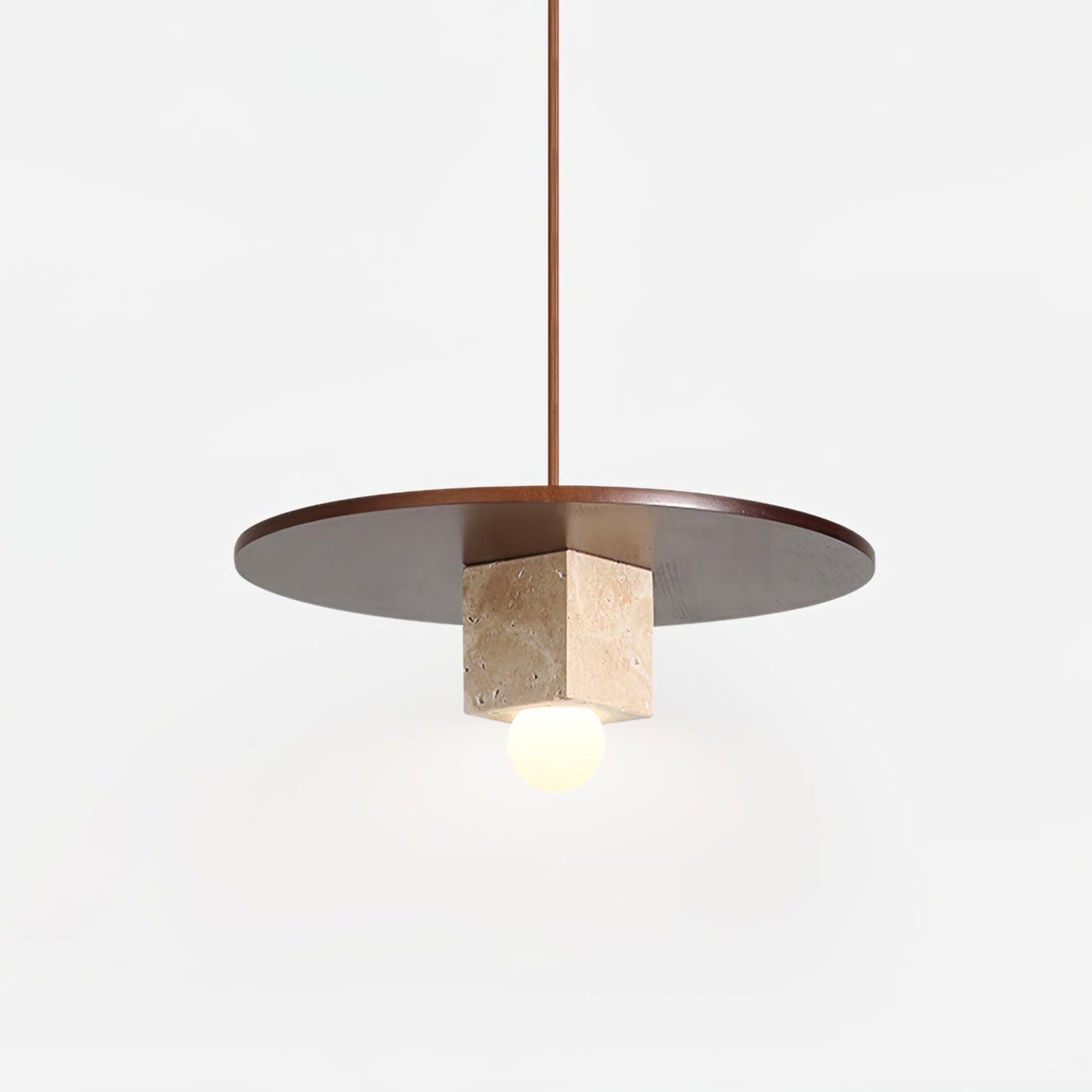 Ucariel Geometric Travertine Pendant Light