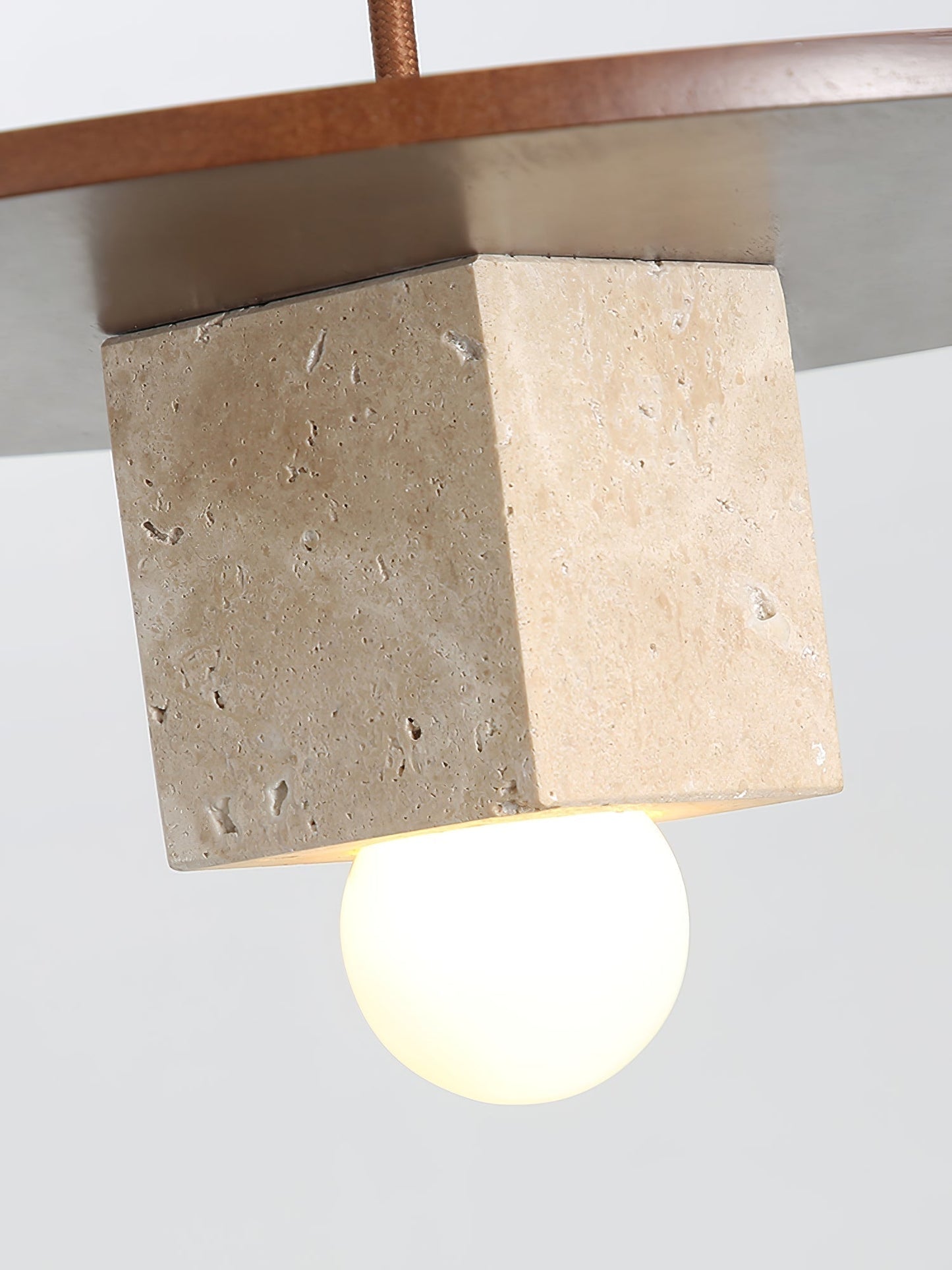 Ucariel Geometric Travertine Pendant Light