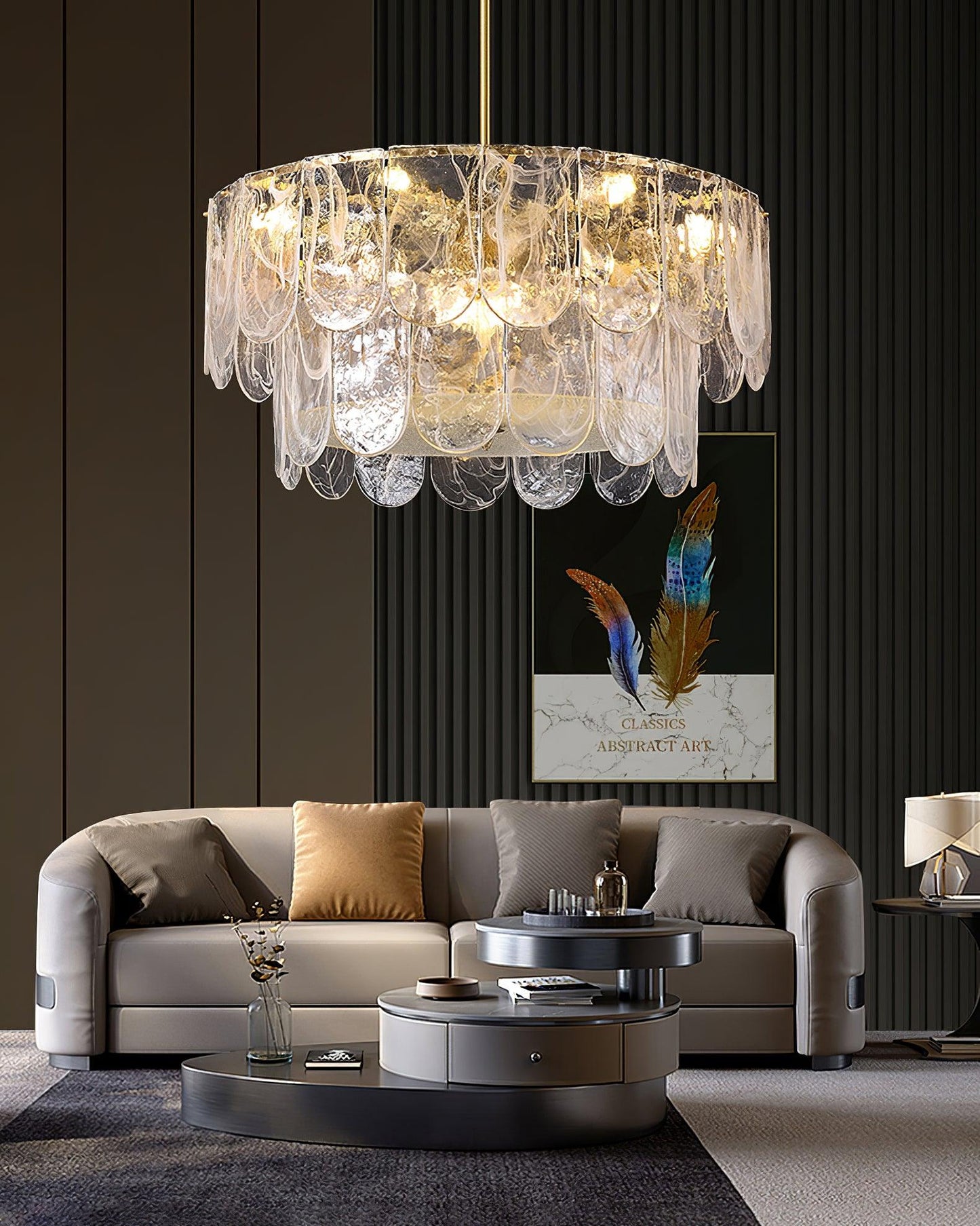 Lustra Chandelier Traditional Classic Glass
