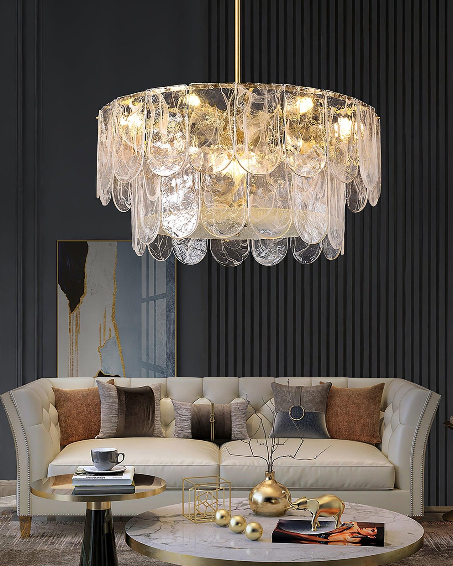 Lustra Chandelier Traditional Classic Glass