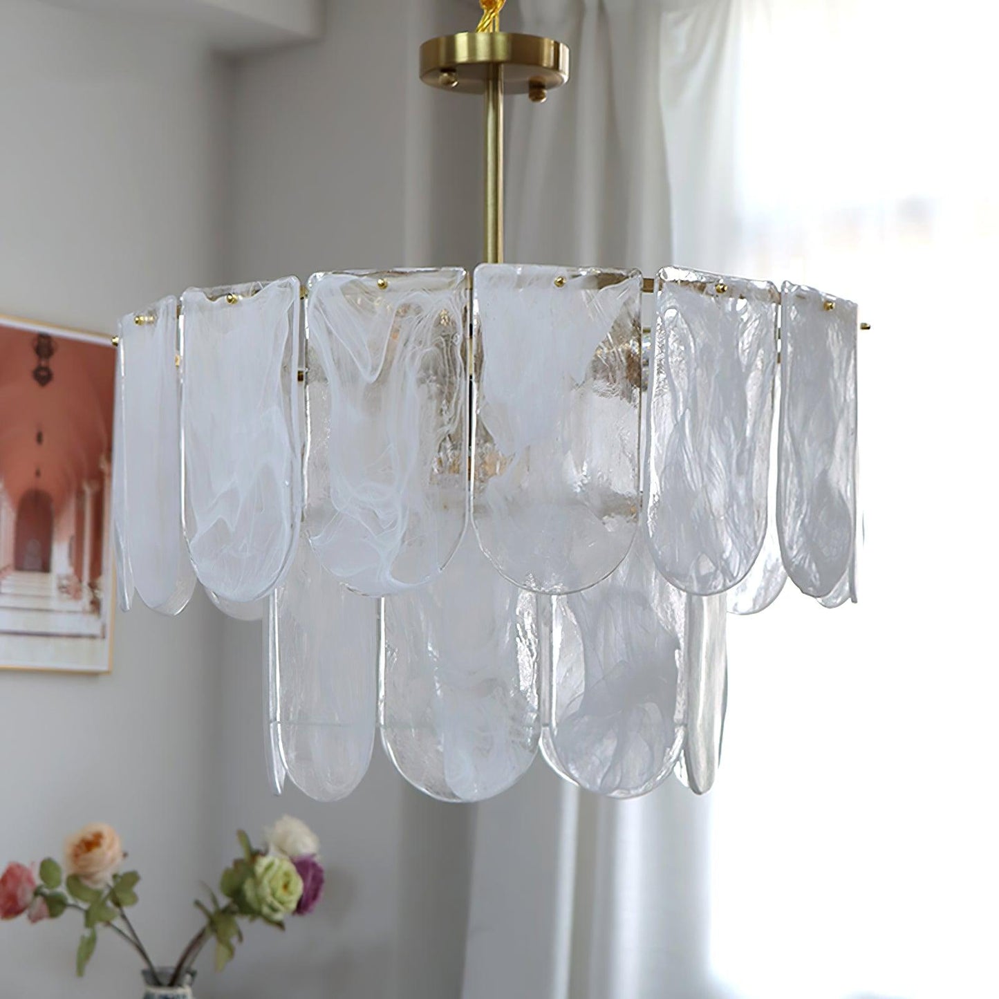 Lustra Chandelier Traditional Classic Glass