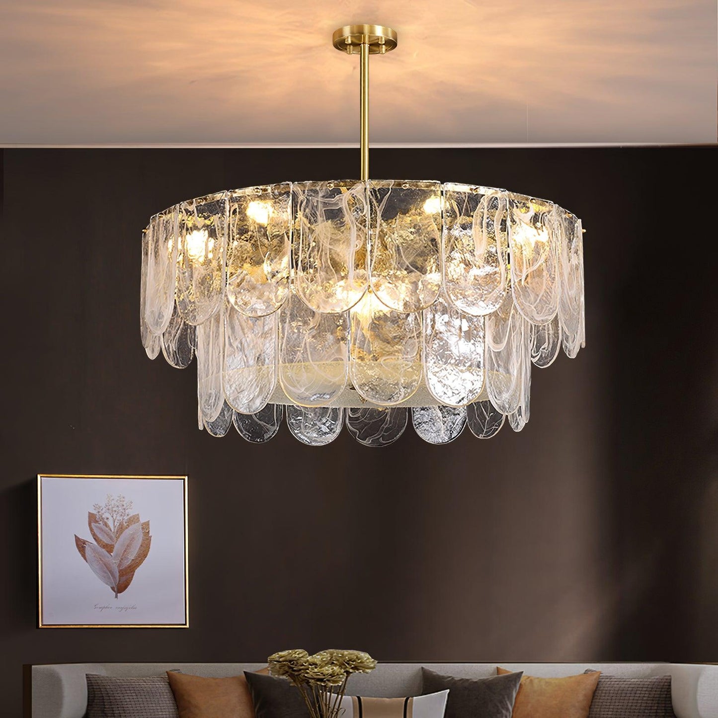 Lustra Chandelier Traditional Classic Glass