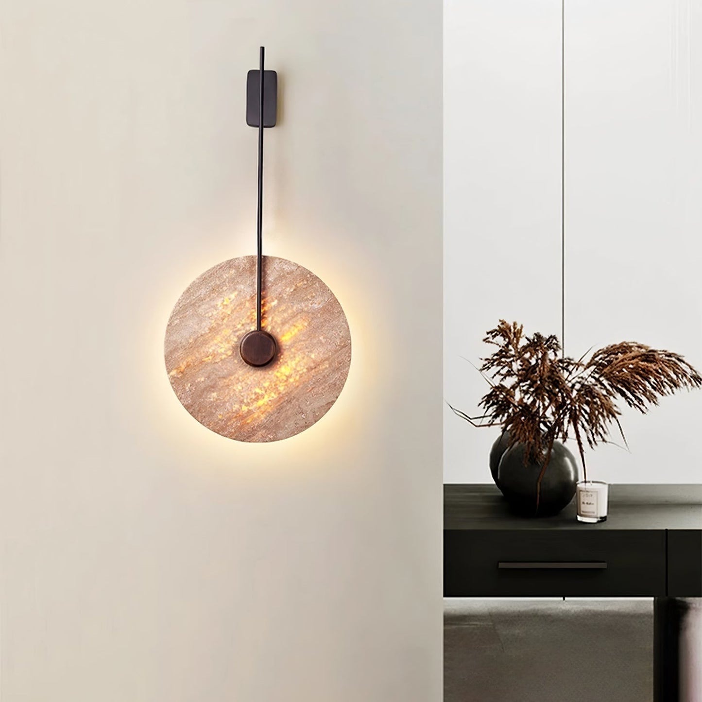 Visolia Travertine Wall Light