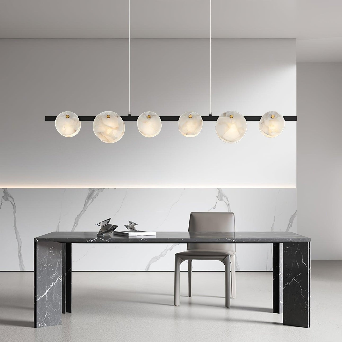 Olirel Linear Alabaster Pendant Light