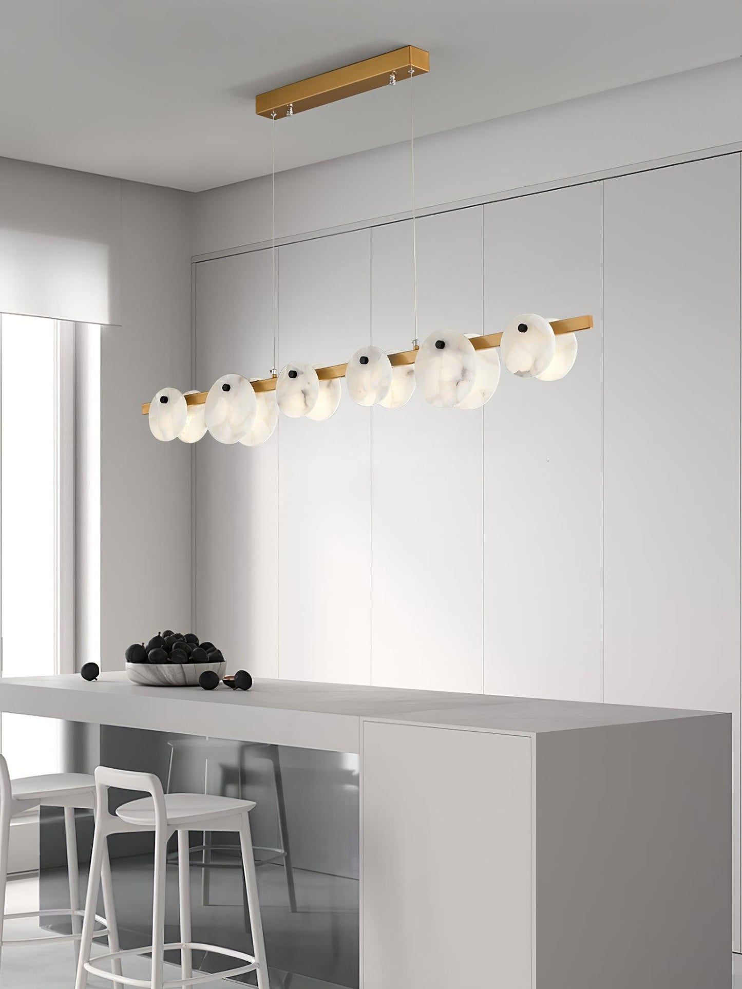 Olirel Linear Alabaster Pendant Light