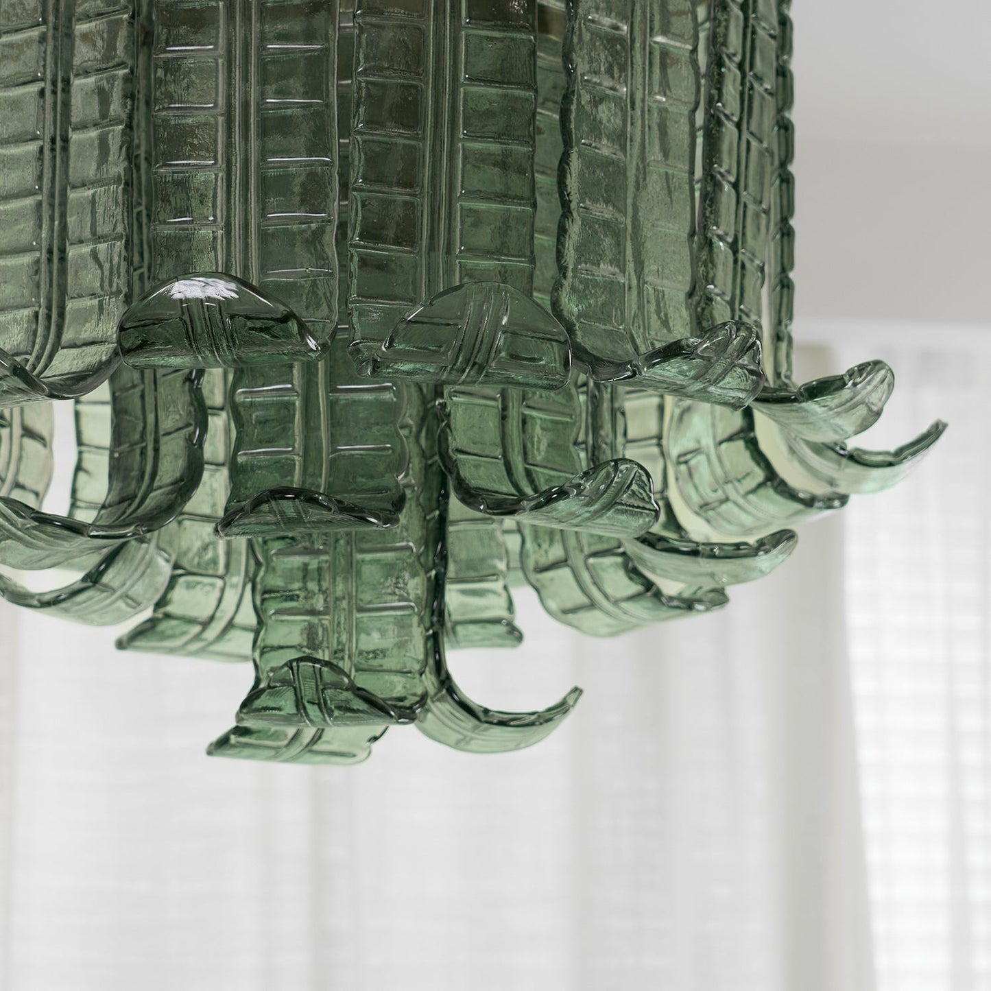 Aurora Ceiling Lamp Murano Glass Petal Vintage