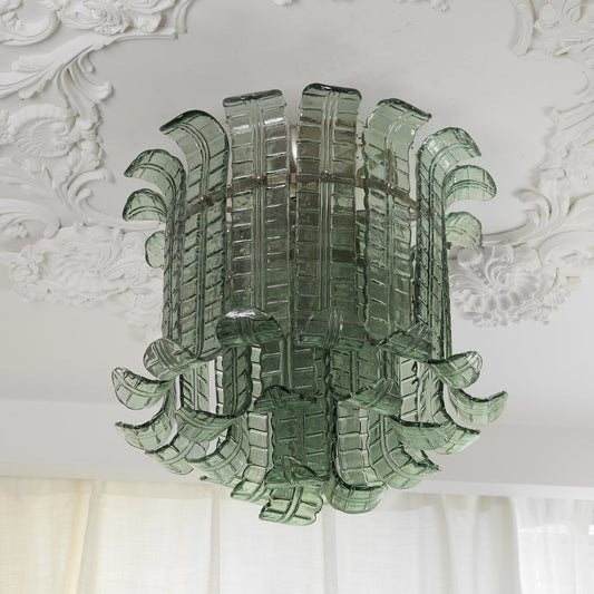 Aurora Ceiling Lamp Murano Glass Petal Vintage