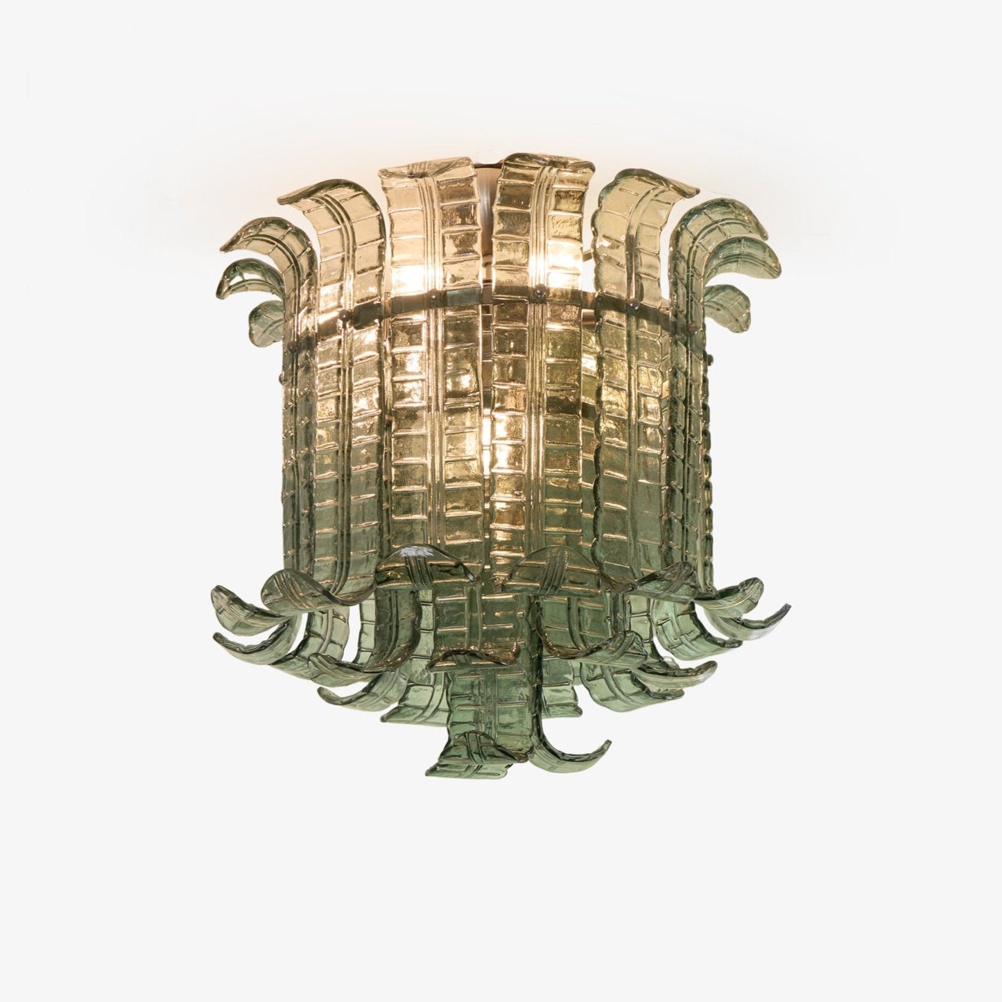 Aurora Ceiling Lamp Murano Glass Petal Vintage