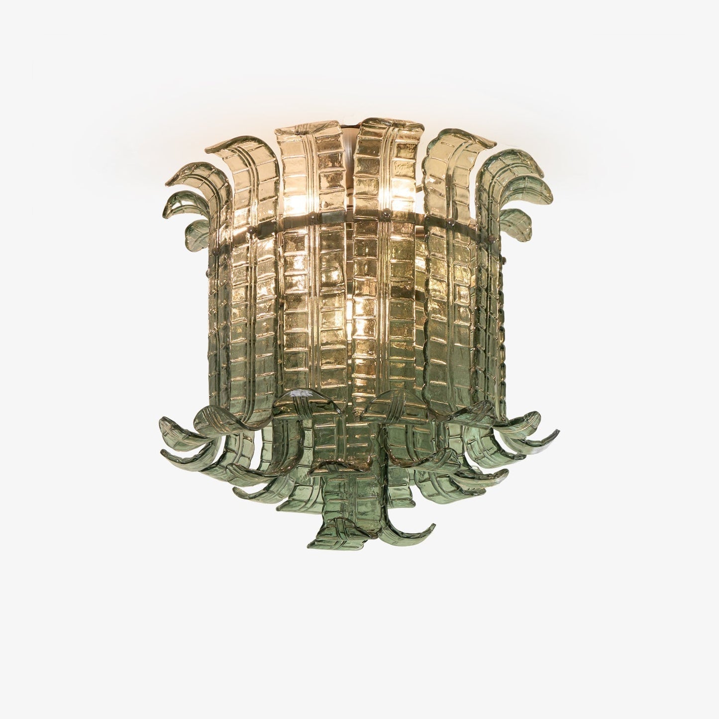 Aurora Ceiling Lamp Murano Glass Petal Vintage