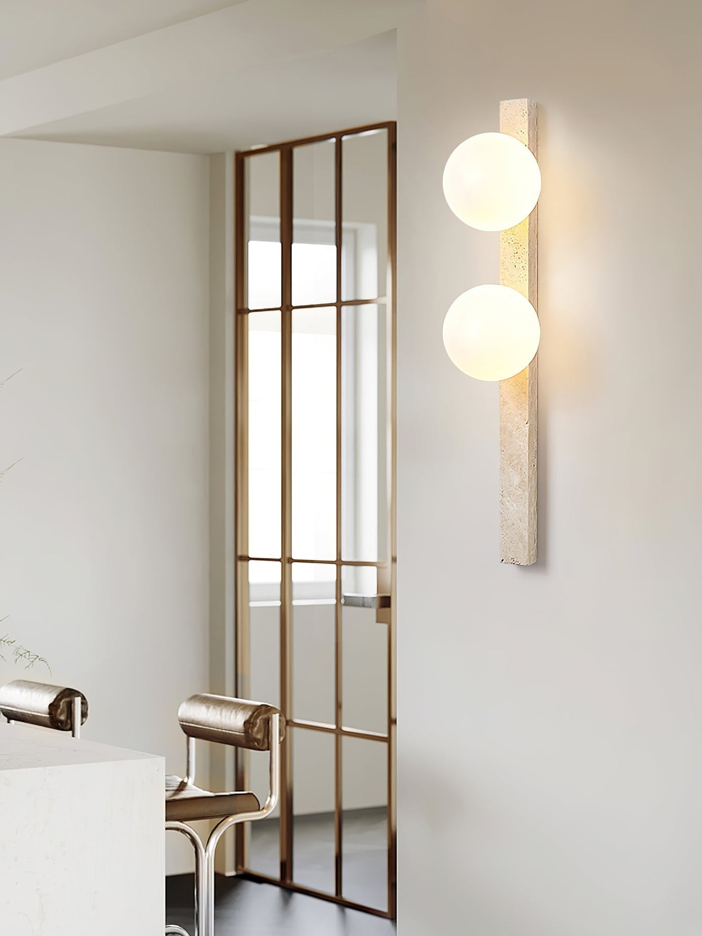 Zoshaira Travertine Wall Light