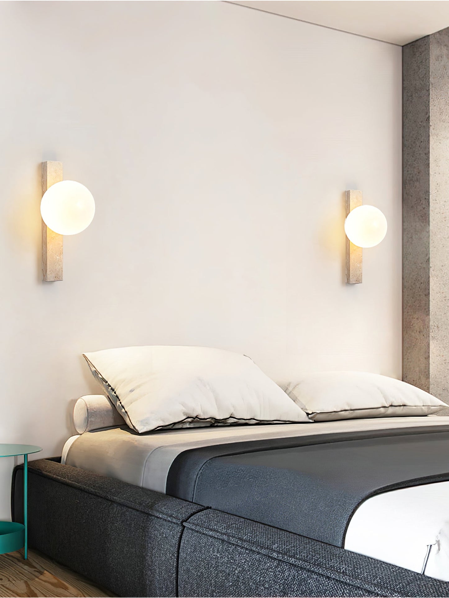 Zoshaira Travertine Wall Light