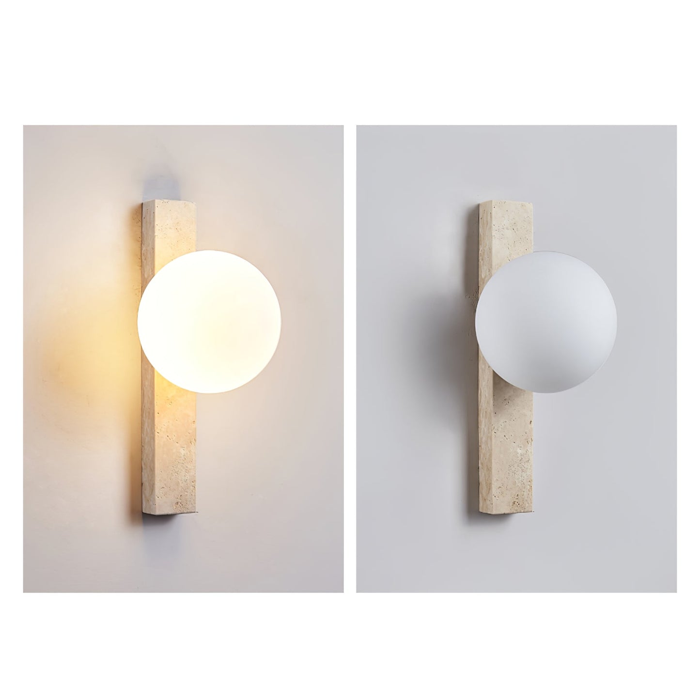 Zoshaira Travertine Wall Light
