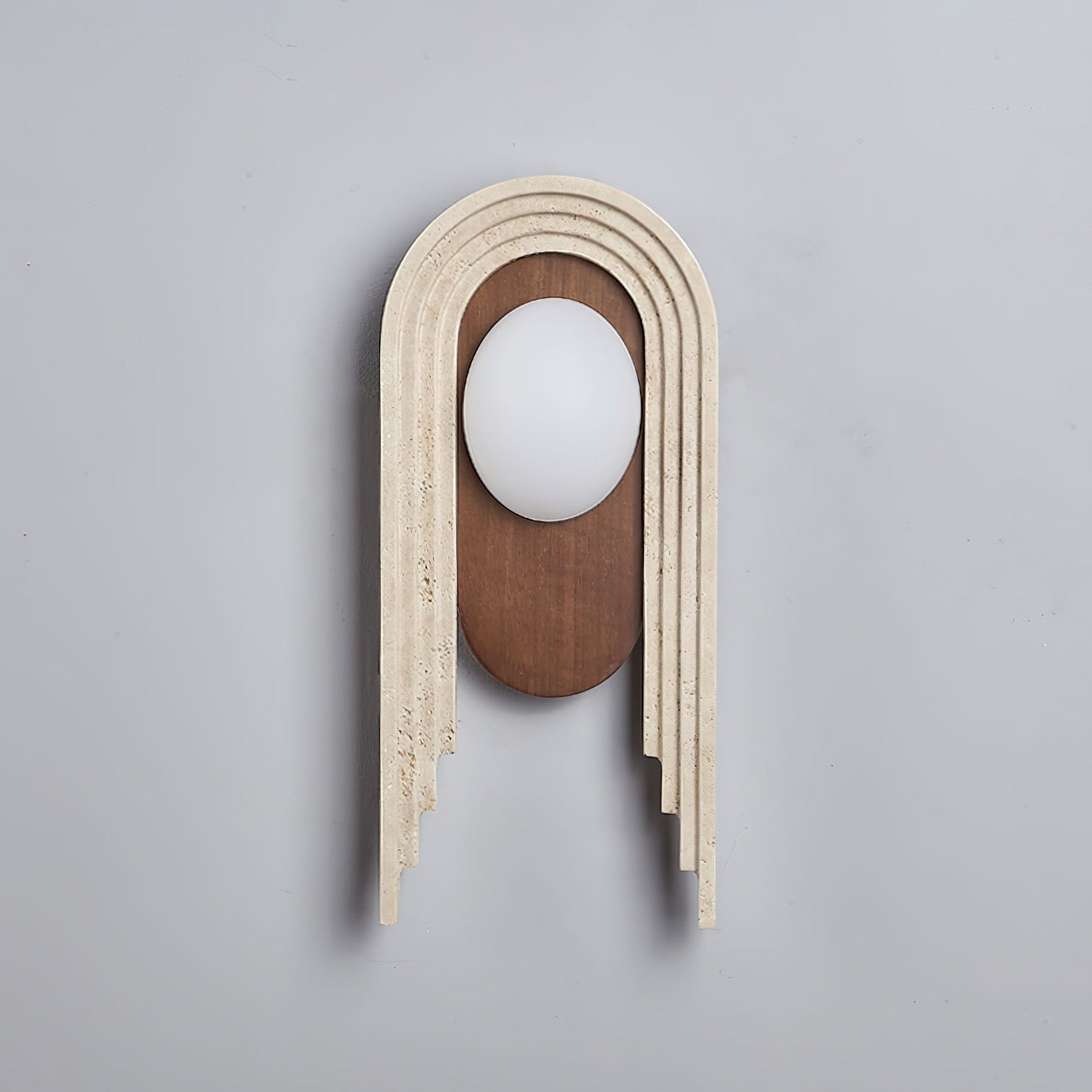 Uloryra Arch-frame Travertine Wall Light