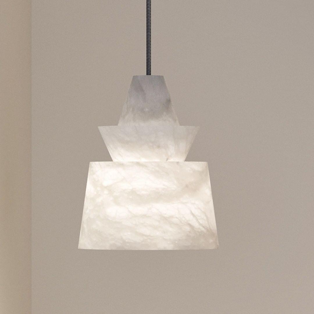 Curineth Minimalist Alabaster Pendant Light