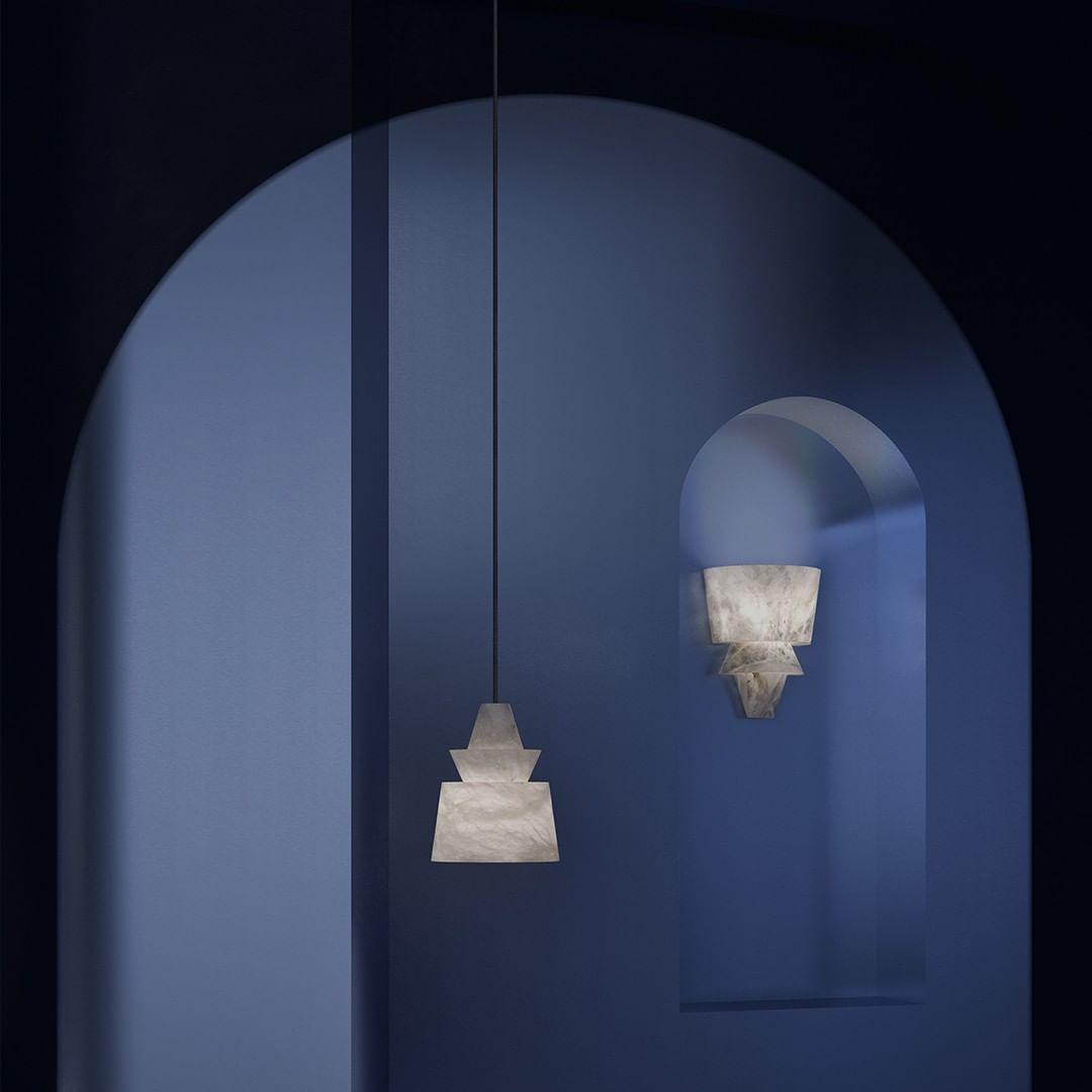 Curineth Minimalist Alabaster Pendant Light