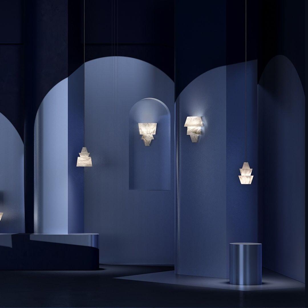 Curineth Minimalist Alabaster Pendant Light